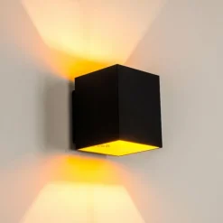 Lampe Turque-hofstein Applique murale Laforsen Noir doré, 1 lumière