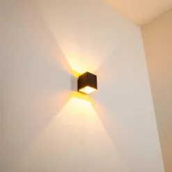 Lampe Turque-hofstein Applique murale Laforsen Noir doré, 1 lumière