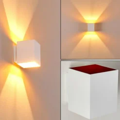 Lampes Dorées-hofstein Applique murale Laforsen Or, Blanc, 1 lumière