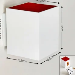 Lampes Dorées-hofstein Applique murale Laforsen Or, Blanc, 1 lumière