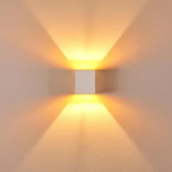 Lampes Dorées-hofstein Applique murale Laforsen Or, Blanc, 1 lumière