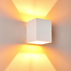 Lampes Dorées-hofstein Applique murale Laforsen Or, Blanc, 1 lumière