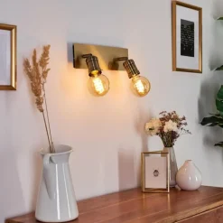 Lampes Dorées-hofstein Applique murale Lagunita Or, 2 lumières