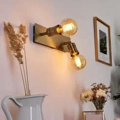 Lampes Dorées-hofstein Applique murale Lagunita Or, 2 lumières