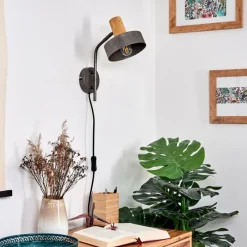 Lampes Industrielles-hofstein Applique murale Lakewood Gris, 1 lumière