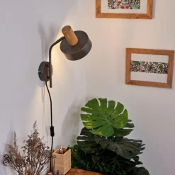 Lampes Industrielles-hofstein Applique murale Lakewood Gris, 1 lumière