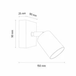 hofstein Applique murale Languileo Bois clair, 1 lumière