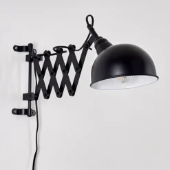 hofstein Applique murale Lasano Noir, 1 lumière