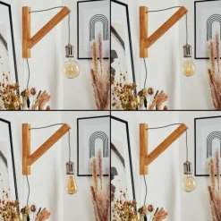 Luminaires Scandinaves-hofstein Applique murale Laveille Écru, Nickel mat, 1 lumière