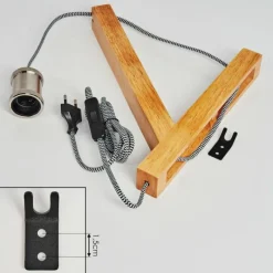 Luminaires Scandinaves-hofstein Applique murale Laveille Écru, Nickel mat, 1 lumière