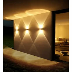 Luminaires LCD Applique murale LCD Fehmarn Acier inoxydable, 1 lumière