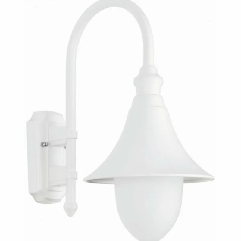 Luminaires Rustiques-Luminaires LCD Applique murale LCD Lengerich Blanc, 1 lumière