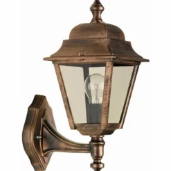 Luminaires Rustiques-Luminaires LCD Applique murale LCD Lennestadt Cuivre, 1 lumière