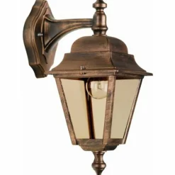 Luminaires Rustiques-Luminaires LCD Applique murale LCD Lennestadt Cuivre, 1 lumière