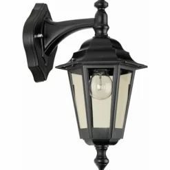 Luminaires Rustiques-Luminaires LCD Applique murale LCD Lennestadt Noir, 1 lumière