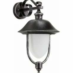 Luminaires Rustiques-Luminaires LCD Applique murale LCD Rendsburg Noir, 1 lumière