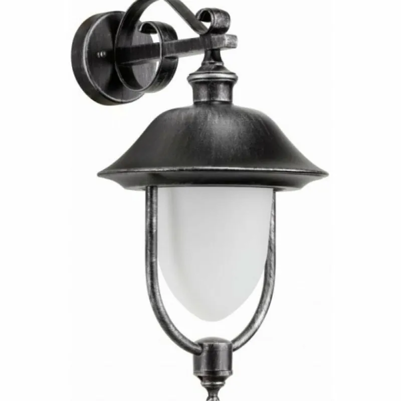 Luminaires Rustiques-Luminaires LCD Applique murale LCD Rendsburg Noir, 1 lumière