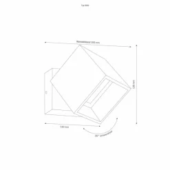 Luminaires LCD Applique murale LCD Typ 5002 LED Gris, 1 lumière