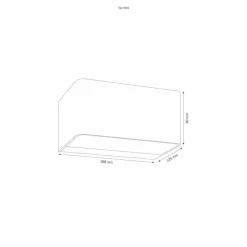 Luminaires LCD Applique murale LCD Typ 5042 LED Gris, 4 lumières