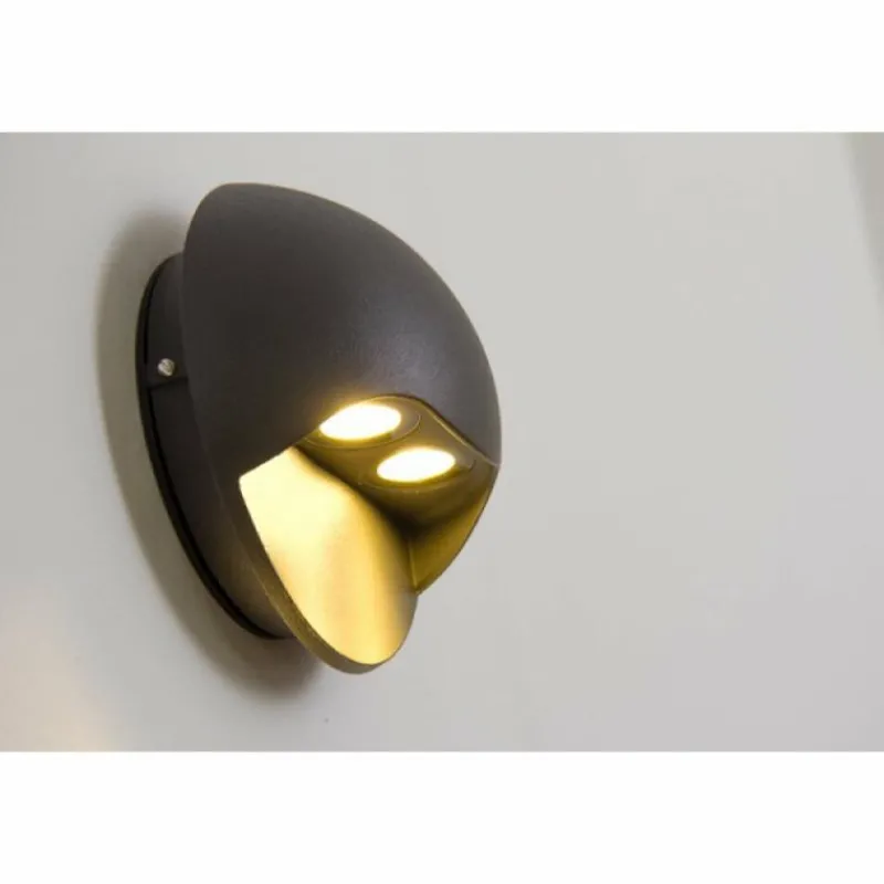 Luminaires Globo Lighting Applique murale LED d'extérieur Globo ELARA Gris, 2 lumières