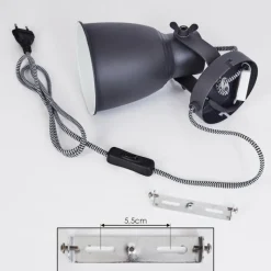 hofstein Applique murale Leiwoma Noir, 1 lumière* Appliques