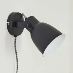 hofstein Applique murale Leiwoma Noir, 1 lumière* Appliques