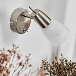 hofstein Applique murale Lejsta LED Nickel mat, 1 lumière