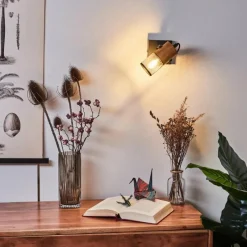 Lampes Vintages & Rétros-hofstein Applique murale Lengalau Noir, 1 lumière