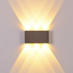 hofstein Applique murale Lente LED Aluminium, 6 lumières