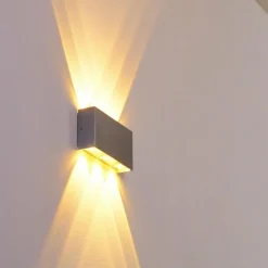 hofstein Applique murale Lente LED Aluminium, 6 lumières