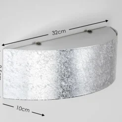 hofstein Applique murale Lesina L Argenté, 2 lumières