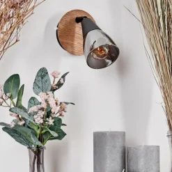 hofstein Applique murale Leteque Écru, Noir, 1 lumière