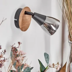 hofstein Applique murale Leteque Écru, Noir, 1 lumière