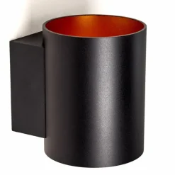 Lampes Dorées-hofstein Applique murale Letsbo Noir doré, 1 lumière