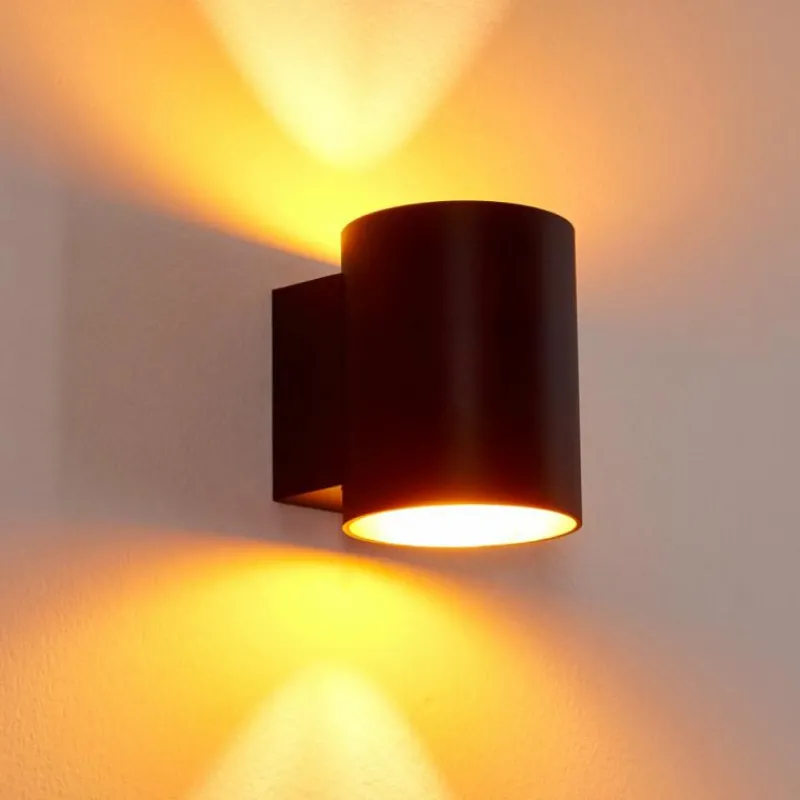 Lampes Dorées-hofstein Applique murale Letsbo Noir doré, 1 lumière