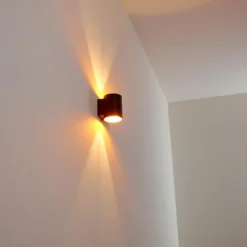 Lampes Dorées-hofstein Applique murale Letsbo Noir doré, 1 lumière