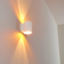 Lampes Dorées-hofstein Applique murale Letsbo Or, Blanc, 1 lumière