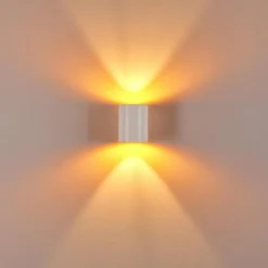 Lampes Dorées-hofstein Applique murale Letsbo Or, Blanc, 1 lumière