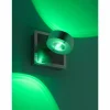 Luminaires Leuchten Direkt Applique murale Leuchten Direkt Ls-OPTI LED Acier inoxydable, 2 lumières, Télécommandes, Changeur de couleurs
