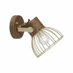 Lampes En Bois-Luminaires Leuchten Direkt Applique murale Leuchten-Direkt ALAMI Bois foncé, 1 lumière