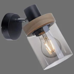 Suspension Verre Fumé-Luminaires Leuchten Direkt Applique murale Leuchten-Direkt PASQUAL Noir, 1 lumière