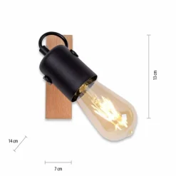 Lampes Vintages & Rétros-Luminaires Leuchten Direkt Applique murale Leuchten-Direkt CANOP Écru, Noir, 1 lumière