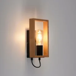 Lampes Vintages & Rétros-Luminaires Leuchten Direkt Applique murale Leuchten-Direkt FRANKY Noir, 1 lumière