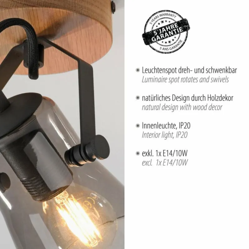 Luminaires Scandinaves-Luminaires Leuchten Direkt Applique murale Leuchten-Direkt GREEN LANGSTRÖM Écru, Noir, 1 lumière