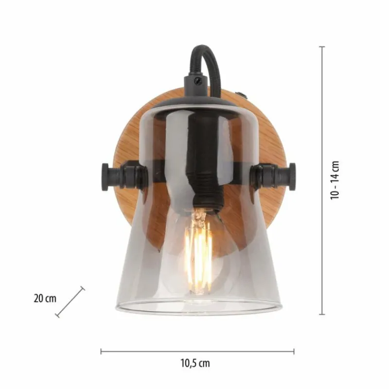 Luminaires Scandinaves-Luminaires Leuchten Direkt Applique murale Leuchten-Direkt GREEN LANGSTRÖM Écru, Noir, 1 lumière