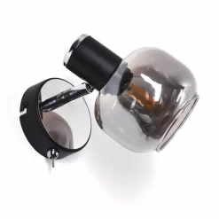 hofstein Applique murale Lexington Chrome, Noir, 1 lumière