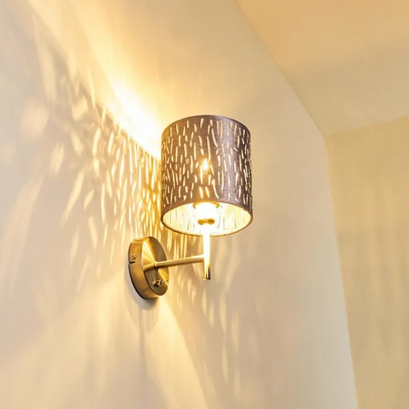 Lampes En Tissu-hofstein Applique murale LIARED Nickel mat, 1 lumière