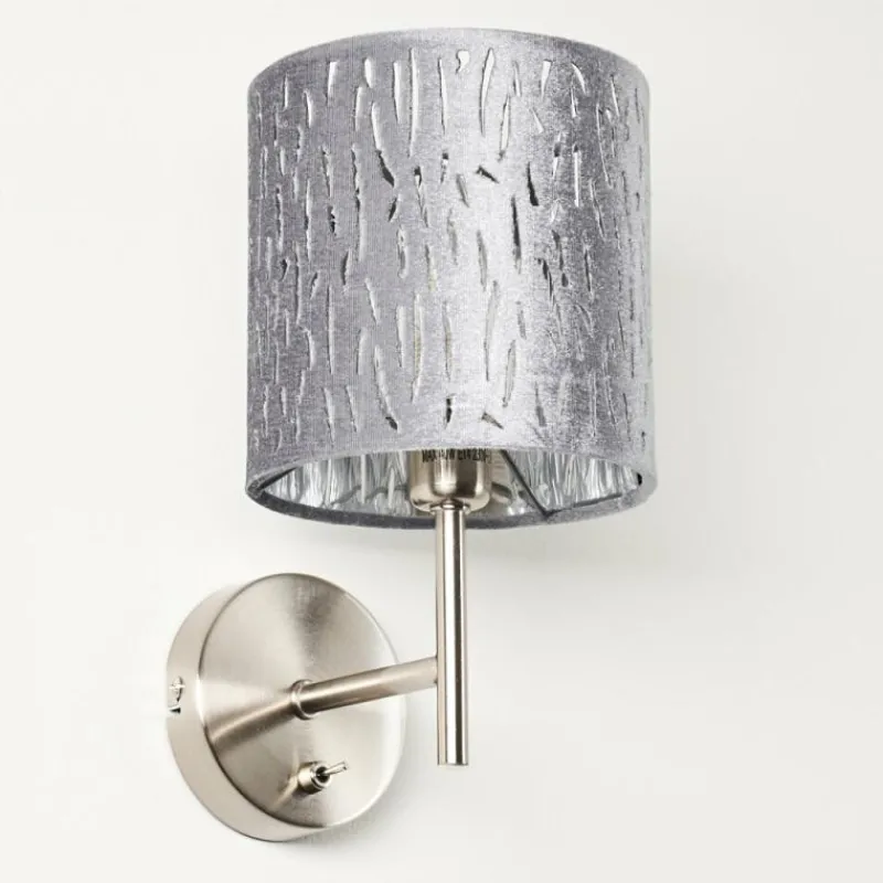 Lampes En Tissu-hofstein Applique murale LIARED Nickel mat, 1 lumière