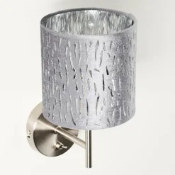 Lampes En Tissu-hofstein Applique murale LIARED Nickel mat, 1 lumière