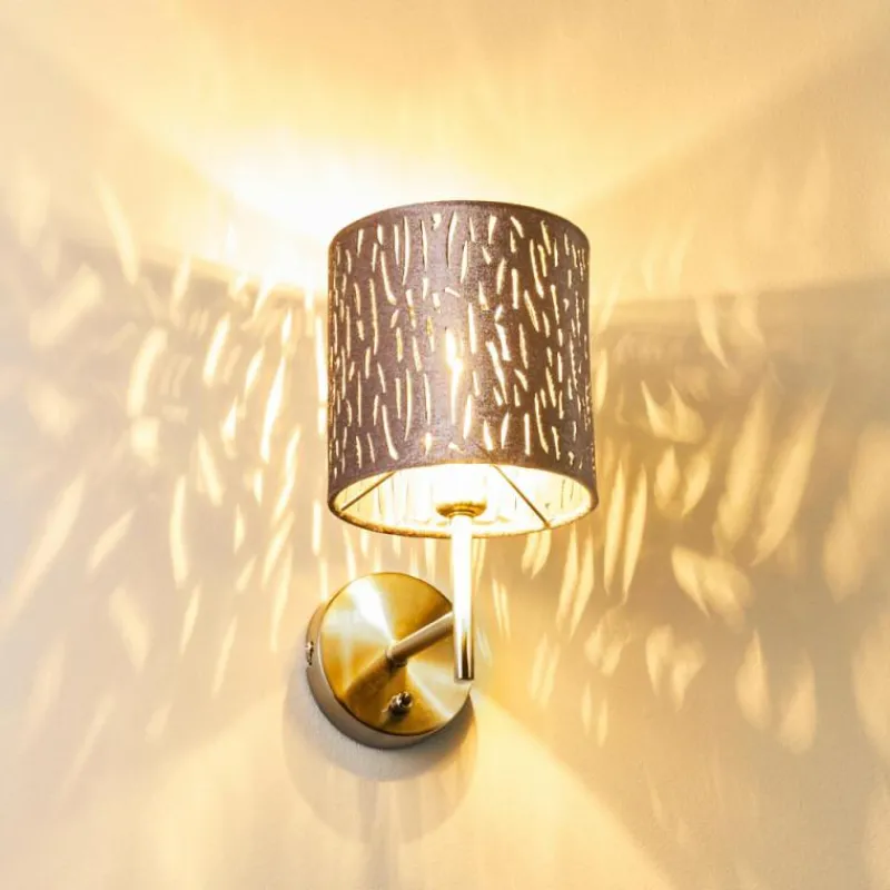 Lampes En Tissu-hofstein Applique murale LIARED Nickel mat, 1 lumière